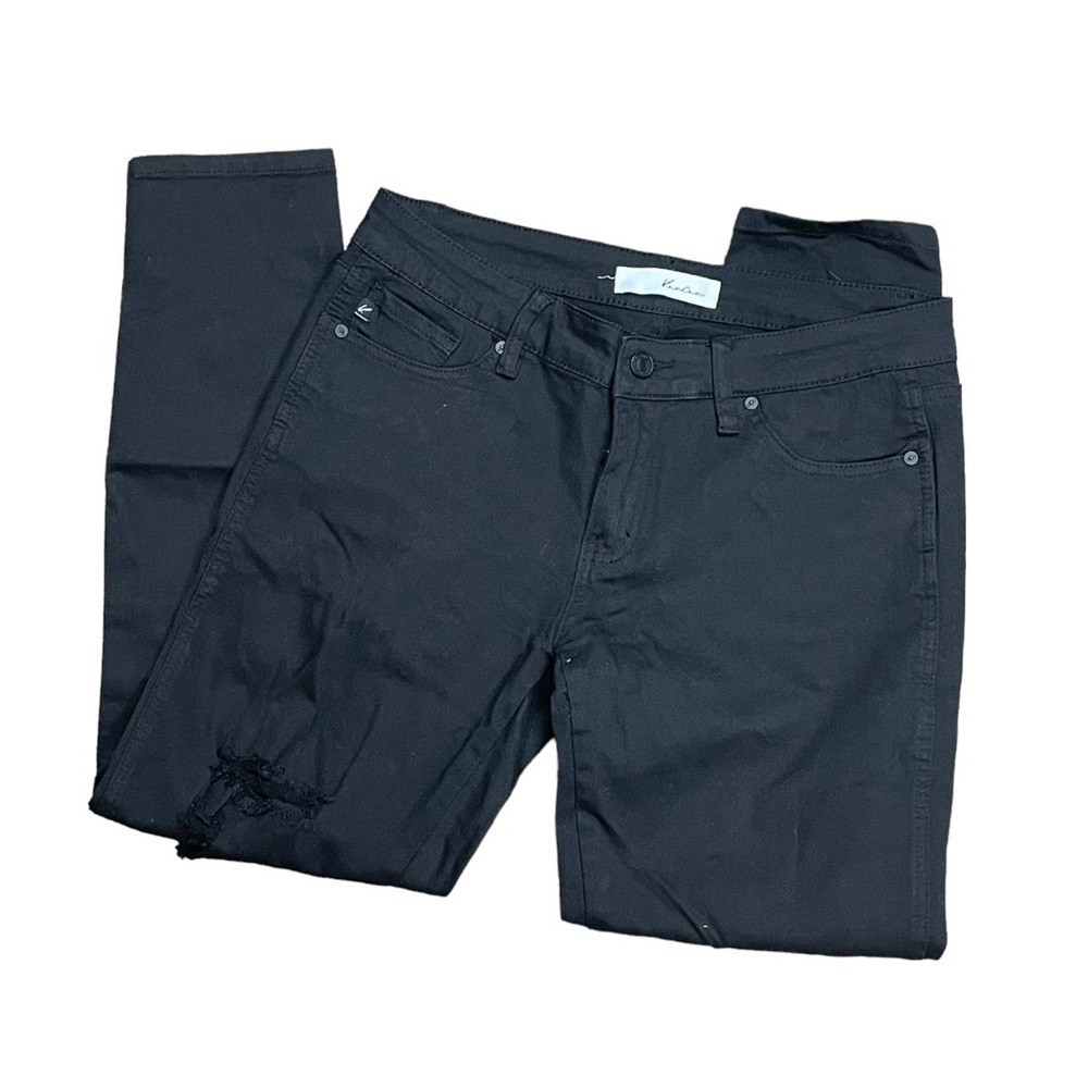 Kancan Black Distressed Skinny Jeans Size 11 29